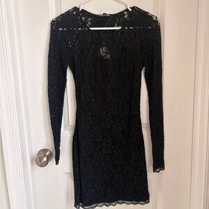 Express Black Lace Dress